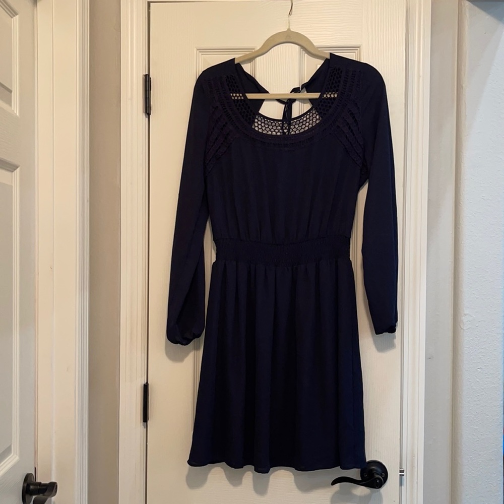 Lightweight navy blue dress